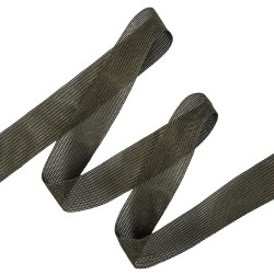 Окантовочная лента-бейка, цвет Тёмно-Серый 22мм (на отрез)  в Ижевске