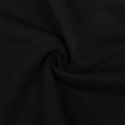 Ткань Футер 3-х нитка, Петля, цвет Черный (на отрез)  в Ижевске