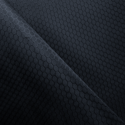 Ткань Оксфорд 300D PU Рип-Стоп СОТЫ, цвет Черный (на отрез)  в Ижевске