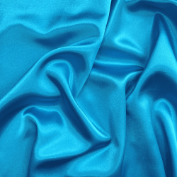 *Ткань Атлас-сатин, цвет Голубой (на отрез)  в Ижевске