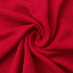 Флис Односторонний 130 гр/м2, цвет Красный (на отрез)  в Ижевске