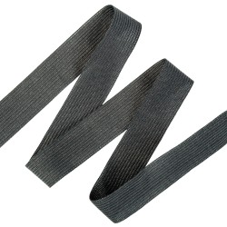 Окантовочная лента-бейка, цвет Чёрный 22мм (на отрез)  в Ижевске
