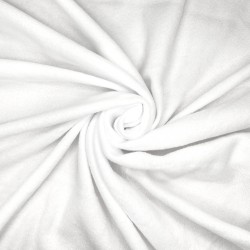 Флис Односторонний 130 гр/м2, цвет Белый (на отрез)  в Ижевске