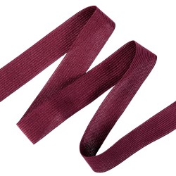 Окантовочная лента-бейка, цвет Бордовый 22мм (на отрез)  в Ижевске
