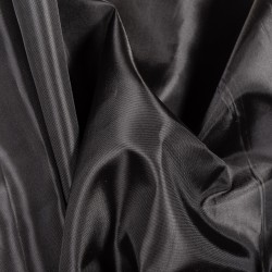 Ткань подкладочная Таффета 190Т, цвет Черный (на отрез)  в Ижевске