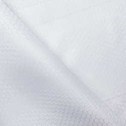 Ткань Оксфорд 300D PU Рип-Стоп СОТЫ, цвет Белый (на отрез)  в Ижевске