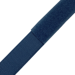 Контактная лента 25мм цвет Синий (велькро-липучка, на отрез)  в Ижевске