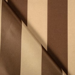 Ткань Оксфорд 300D PU, Бежево-Коричневая полоска (на отрез)  в Ижевске