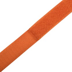 Контактная лента 25мм цвет Оранжевый (велькро-липучка, на отрез)  в Ижевске