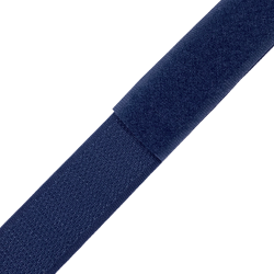 Контактная лента 25мм цвет Тёмно-Синий (Велькро-липучка), на отрез  в Ижевске
