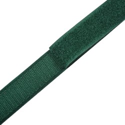 Контактная лента 25мм цвет Зелёный (велькро-липучка, на отрез)  в Ижевске