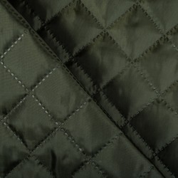 Стеганая подкладочная ткань с синтепоном (100гр/м2), цвет Хаки (на отрез)  в Ижевске